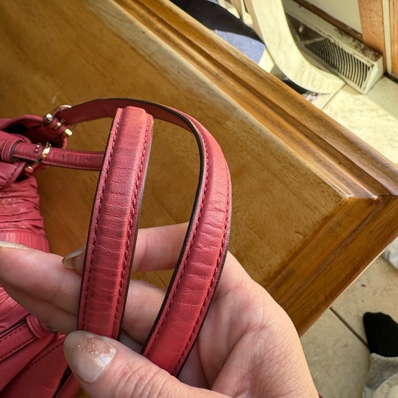 Coach Madison Carlyle 2014 pink gathered leather. Metal hangtag! - Picture 8 of 8